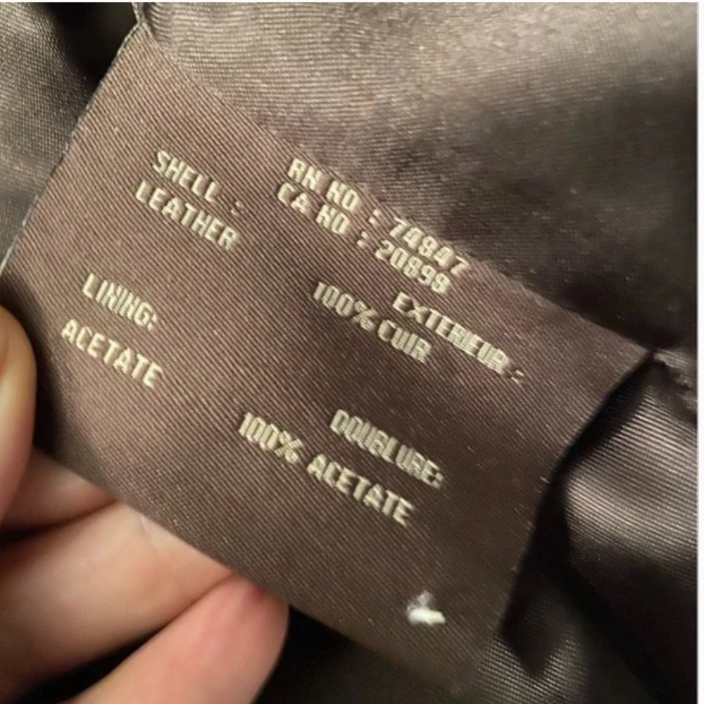 Vintage MARC brown leather jacket (med) - Picture 3 of 7
